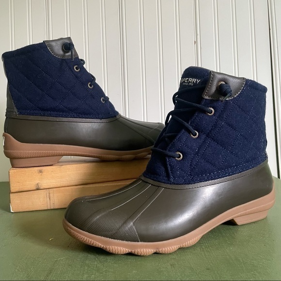 Sperry SYREN GULF Buffalo Check Duck Boots - Picture 1 of 10